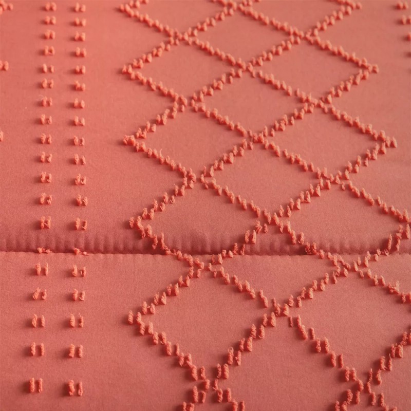 Elefantito Hogar Edredon King Size Con Fundas Premium Cerdeña Terracota