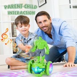 BMESSE Toys for Boys Girls 1-3 Years Old,Kids Toys Car with Music and Lights,Interactive Electric Robot Toy Bump and Go Cars for Toddlers 3-5,Birthday Christmas Party Gifts for 1 2 3 4 Year Old Kids