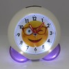 Atlanta Smiley Emoti Alarm Clock Love Purple White 1918-8