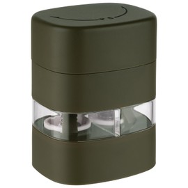 APS 40563 2-in-1 Salt and Pepper Mill, Spice Mill, Ceramic Grinder, Adjustable Grinder, Olive