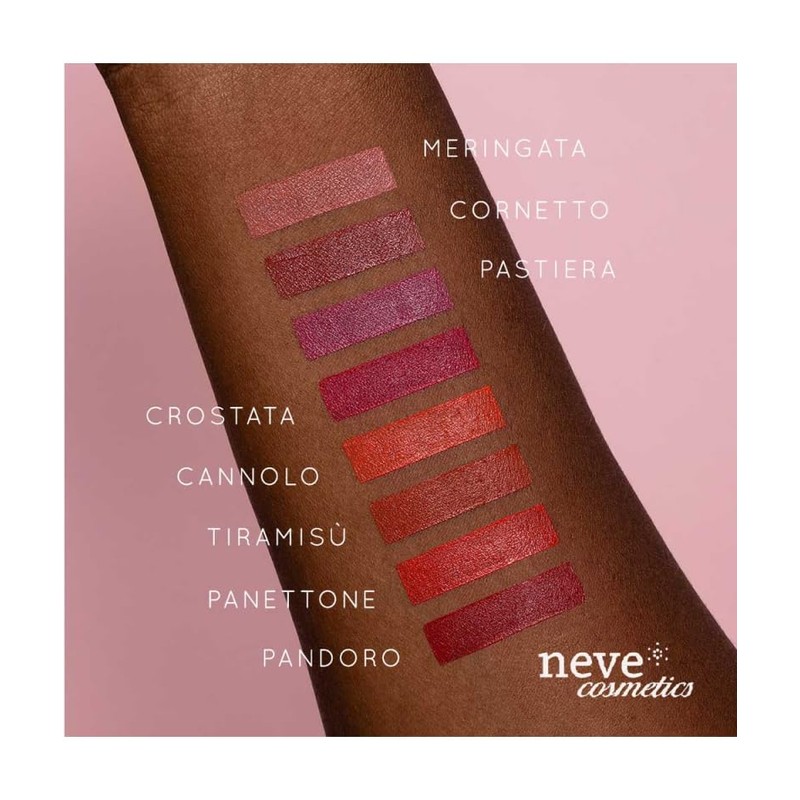 Lipstick Sugar Matte Crostata Neve Cosmetics Sensualissimo Red Amarena Intense