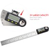 Digital Protractor 0-360°, Digital Angle Finder 8"/200mm Stainless Steel Digital