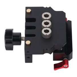 Jectse Self Centering Doweling Jig Kit Aluminum Alloy High Accuracy Automatic Dowel Jig Woodworking Tools for Accurate Connections, Convenient Tool