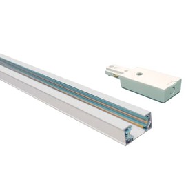 Track Lighting 120V 3.3Feet H 3-Wire Track, with mounting Accessories, Single Circuit,White