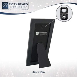 Crossroads Home Décor Picture Frame 1-4x10, for Instagram Photo Wall Gallery with Glass Picture Frame, Use for Picture Frames Collage with Your 4x10 Picture Frames - Gold