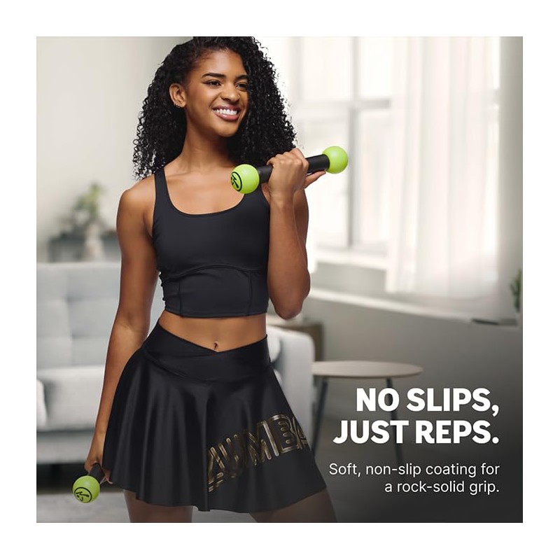 Zumba Toning Sticks 1 lb Weights Set of 2, 1