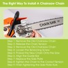 Thten AC1400 14 Inch Chainsaw Chain Compatible with Ego Power+