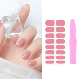 Halbgehärtete UV Gel Strips,UV Gel Nagelfolie,Nagelfolie Selbstklebend mit Nagelfeilen,Gel Nail Stickers,Gel Nagelfolien UV Härtend,Gel Nagelfolien UV Härtend Gel Nagellack Streifen