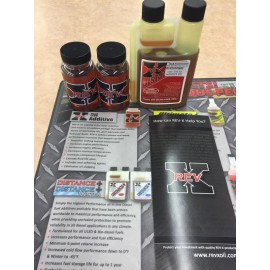 Rev X Oil Treatment 2 Bottles + 8oz. Dist. Add. For Powerstroke, Duramax, Dodge