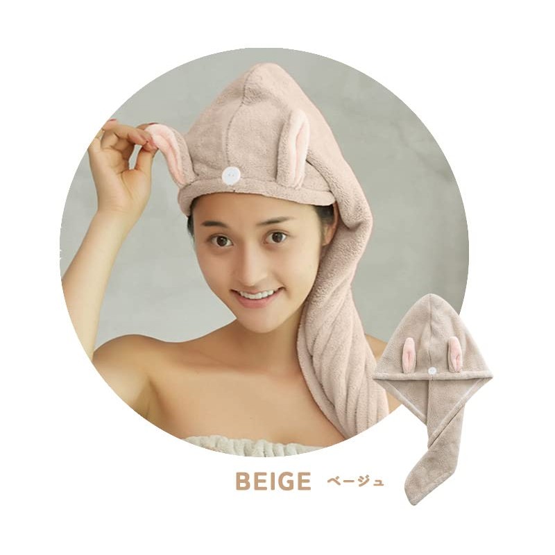 Suitcase Company GPT Hair Towel, Hair Cap, Towel Cap, Dry