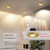 YYWYNUS 9W LED Ceiling Light 3 Inch Brass Recessed Lighting