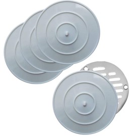 MAYTON Tapa Coladera Blanca (4X Pack) - Protege tu casa de Malos olores! (Tapacoladera)