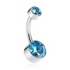 G23 Titanium Navel Ring Internally Threaded Belly Button Ring Belly