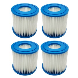 WuYan Filter cartridge Compatible with Intex Type D VII, Replacement Cartridge Pump Compatible with Best-way Type D Filter Cartridge Hot Spring Spa Pools, Pack of 4