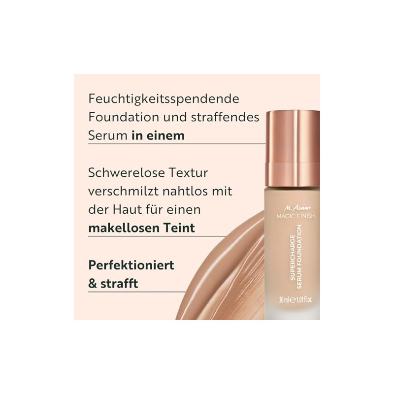 M. Asam Magic Finish Supercharge Serum Foundation Creamy Nude (30