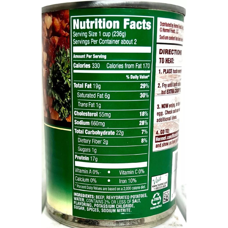 Hormel Mary Kitchen Reduced Sodium Corned Beef Hash 14oz(Pack of