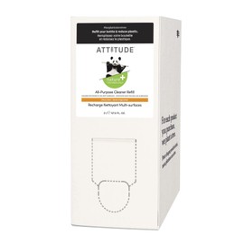 ATTITUDE All Purpose Cleaner, EWG Verified Multi-Surface Products, Vegan, Naturally Derived Multipurpose Cleaning Spray, Citrus Zest, Bulk Refill, 67.6 Fl Oz