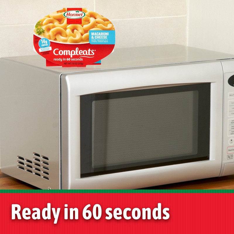HORMEL COMPLEATS Macaroni & Cheese Microwave Tray, 7.5 Ounces (Pack