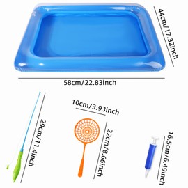MIDOCCHIO Fishing Toys for Kids 3-5,Magnetic Fishing Pool Toys Game for Kids - Water Table Bathtub Kiddie Party Toy with Pole Rod Net Plastic Floating Fish Toddler Gifts.