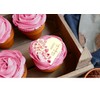 6x Valentine's Day Acrylic Cupcake Toppers Heart shaped Tags Valentines