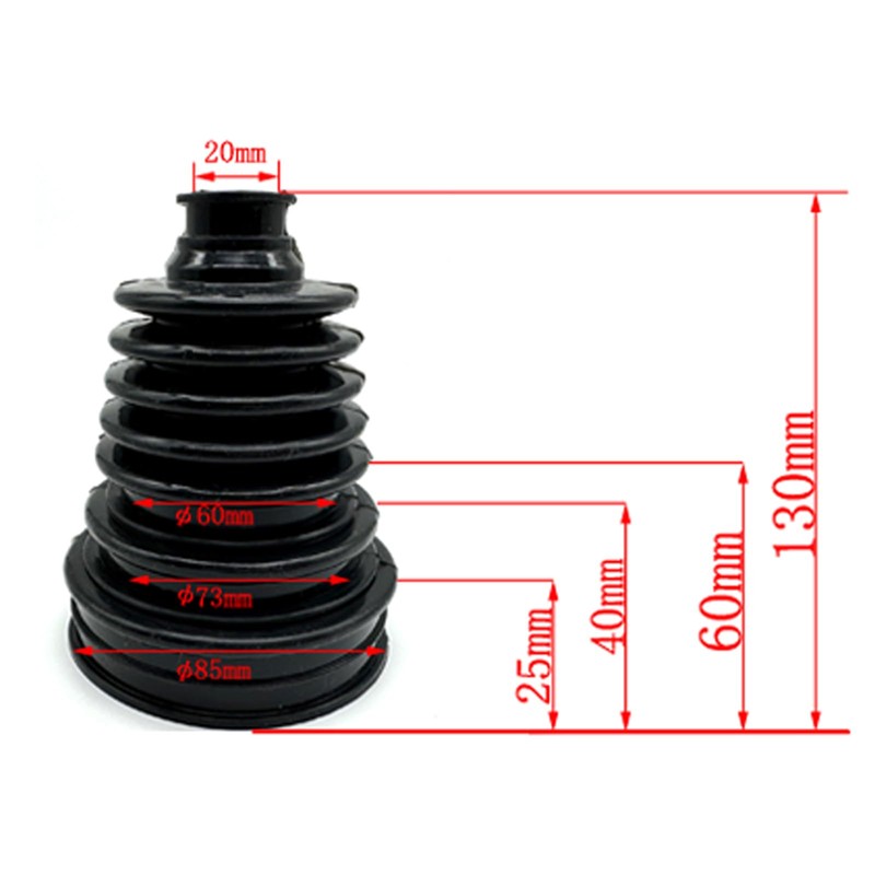 Carmoeignin Small Shaft Universal CV Boot Kit,Upgrade Thick Silicone Constant