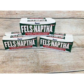 Fels-Naptha Laundry Soap Pack of TWO BARS Stain Remover Poison Ivy Oak Purex 