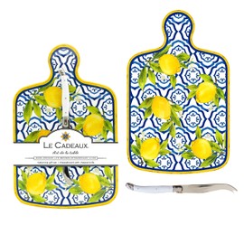 Le Cadeaux Melamine Cheeseboard with Cheese Knife Gift Set, Palermo