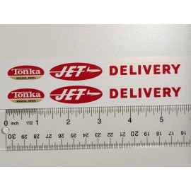 Tonka Jet Delivery Truck Stickers And 1962 To 1963 Tonka Door Logo Stickers