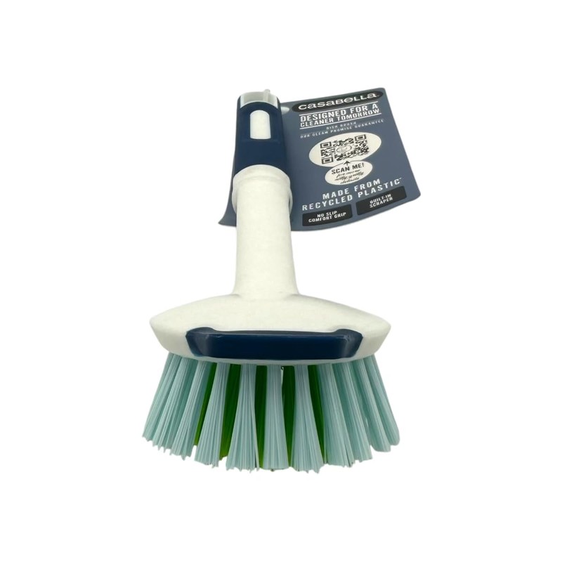 Casabella Round Brush Scrubber 1ea, Assorted Colors