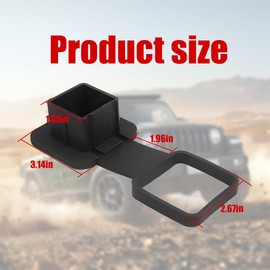 LKAHG American US Flag Trailer Hitch Cover, 2 Inch Vehicle Hitch Tube Plug Insert Protector, Auto Exterior Towing Hitch Plug Protective Accessories, Universal for Truck Tow Trailer (Black)