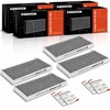 A-Premium - Filtro de aire de cabina de 4 piezas