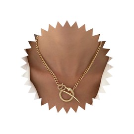 Cimenexe Bohemian Snake Choker Necklace Gold Serpent Pendant Necklace Punk T Bar Curb Chain Necklace Statement Snake Necklace Jewelry for Women and Girls Gifts