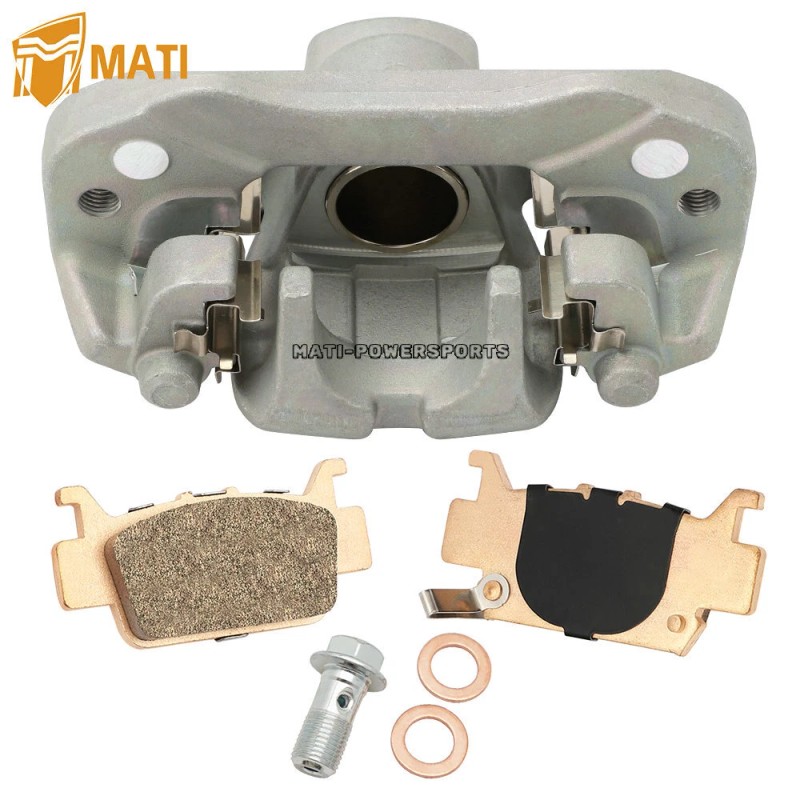M MATI Rear Left Brake Caliper w/pads for Honda Pioneer