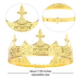 Semato Birthday King Crown and 40th Birthday King Sash Kit for Men 40th Birthday Decorations for Men Birthday Gifts for Him (40th)