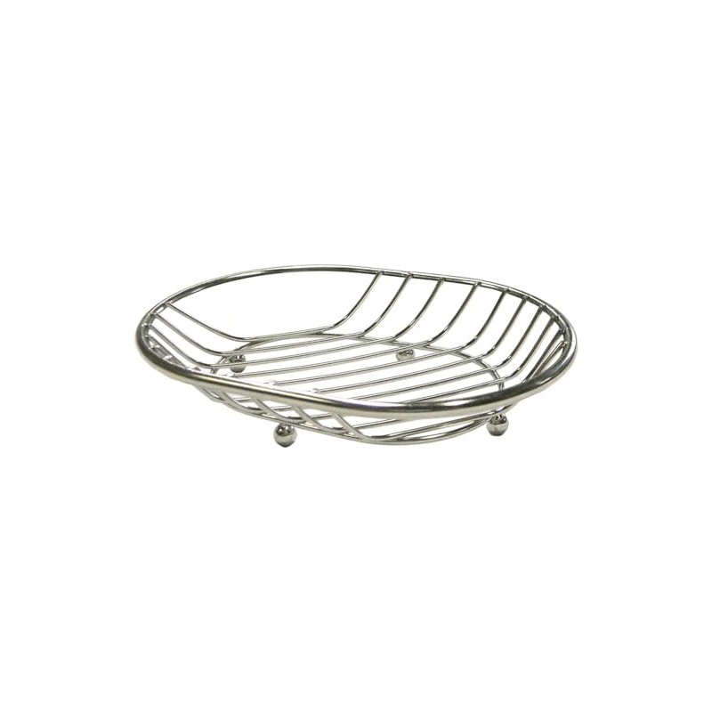 Ohki Soap Dish, Silver, Size: 3.5 x 5.1 x 0.8