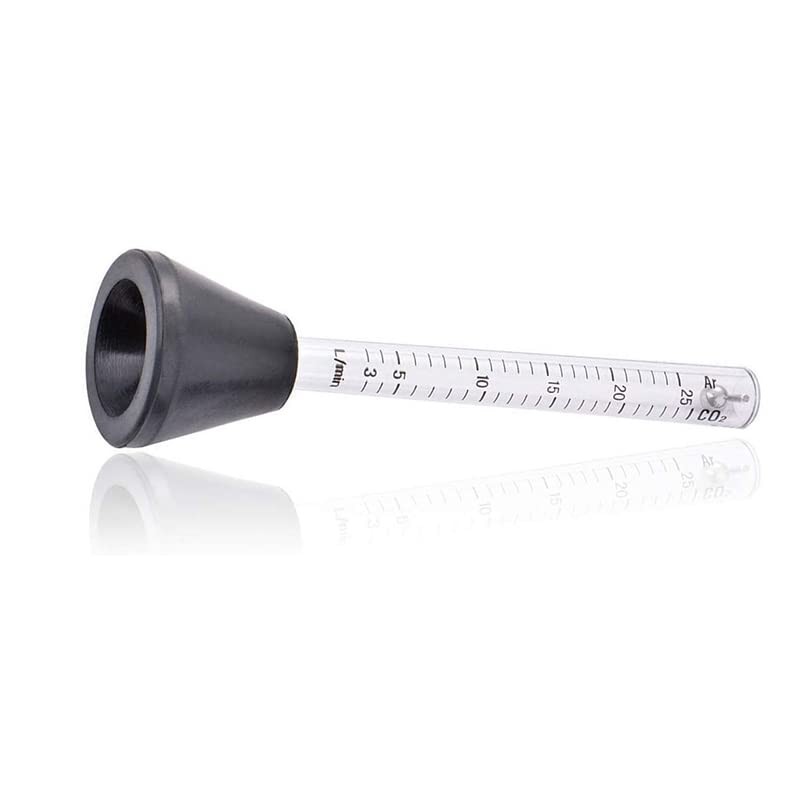 Gas Flow Meter, 0-25L/min Professional Argon CO2 Gas Measuring Tester