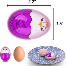 Egg Timer for Boiling Eggs Soft Hard Boiled Egg Timer That Changes Color When Done,Purple - Color: purple, Quantity: 1