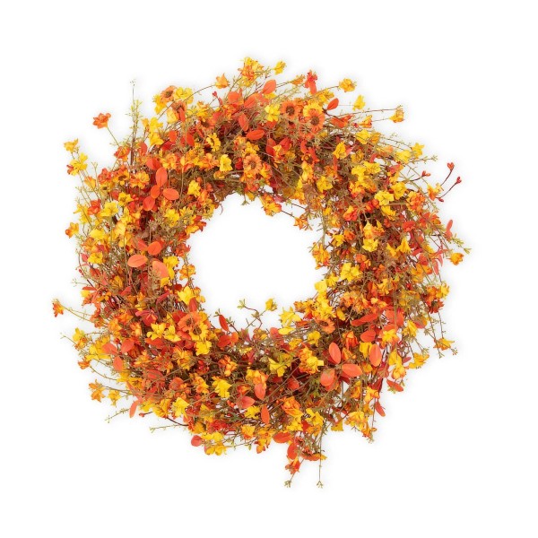 Diyfloru Best Inch Fall Wreaths for Front Door Artificial Orange