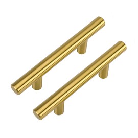 homdiy 10 Pack Gold Cabinet Pulls Kitchen Cabinet Hardware 2-1/2 inches - HD201GD Cupboard Door Handles Gold Kitchen Hardware