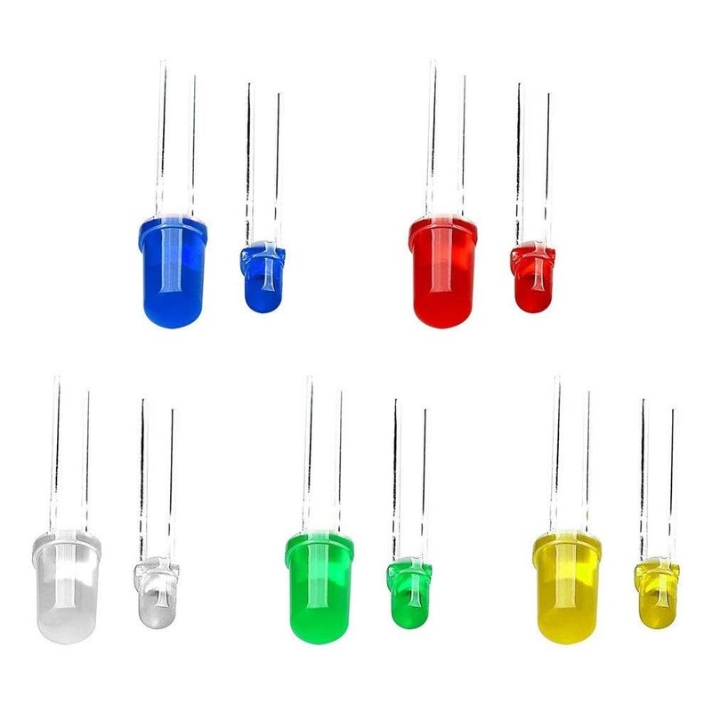 TAORAYO Light Emitting Diode, Electronic Component Light, Transparent LED Set,
