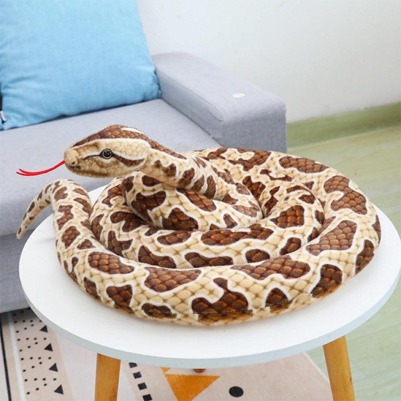 Xshelley 120 inch high Simulation Extra Long Snake, Soft Plush