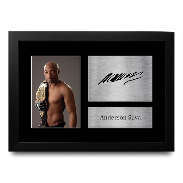 HWC Trading Anderson Silva MMA Gifts Printed Signed Autograph Picture