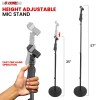 5Core Universal 35 57\" Height Adjustable Microphone Stand Hand Clutch