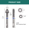 HROMIGRY 1" x 9" Concrete Anchors (5 Pack) 1 inch