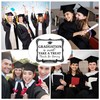 20PCS Candy Buffet Labels, 1 Black Glitter Graduation Table Sign