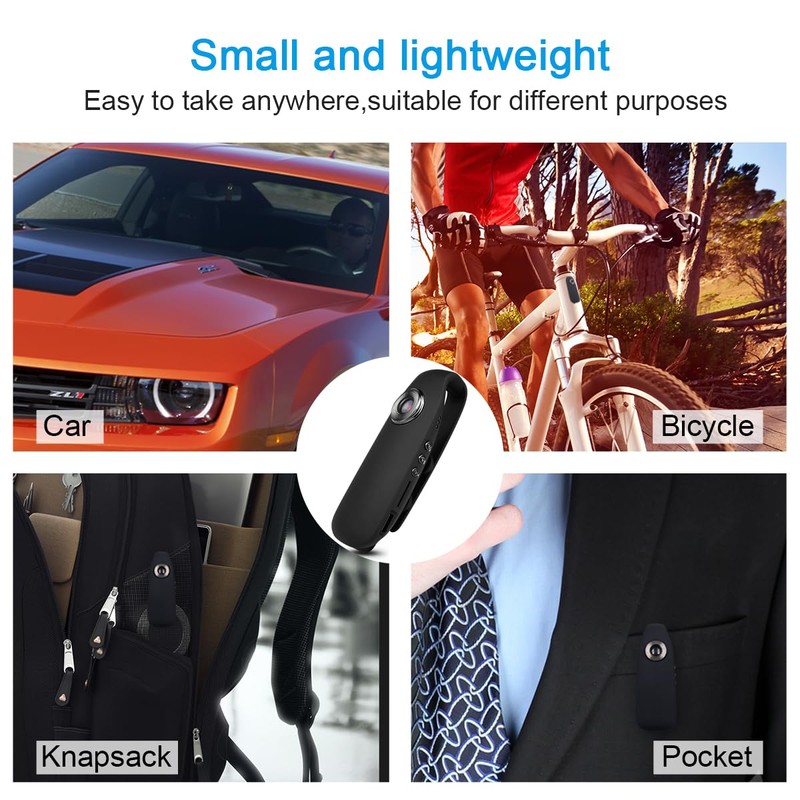 Mini Body Camera with 32GB SD Card,1080P Portable Body Cam