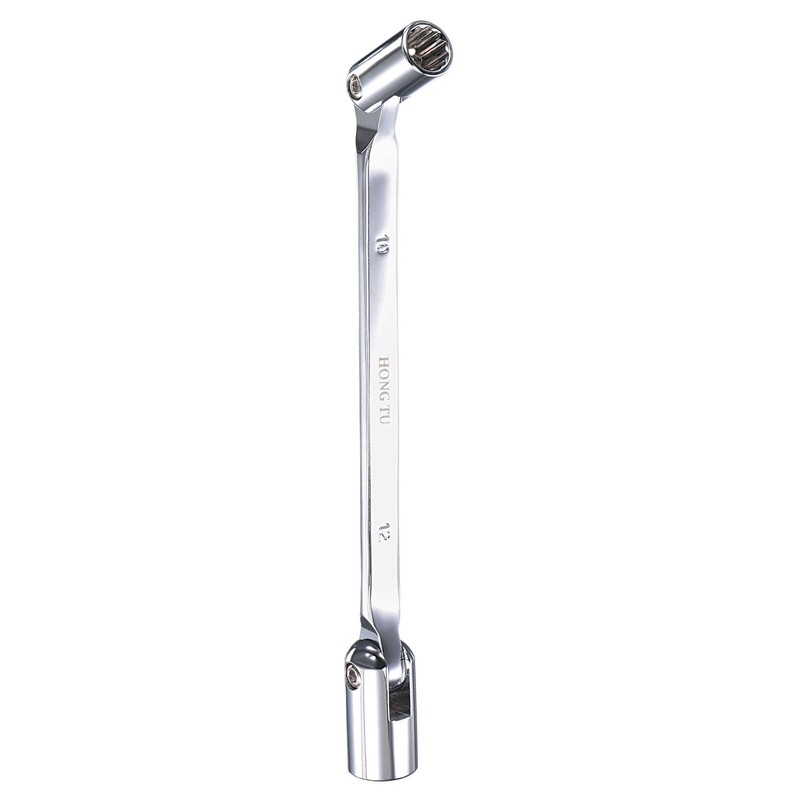 uxcell 12 Point Flexible Head Socket Wrench, 10mm x 12mm