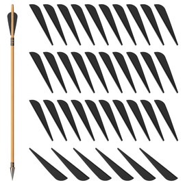 BENECREAT 100 Packs 7.5cm/3 Inch Arrows Vanes, TPU Feather Fletching Replacement Arrow Fletchings for DIY Archery Hunting Targeting Arrows, Black