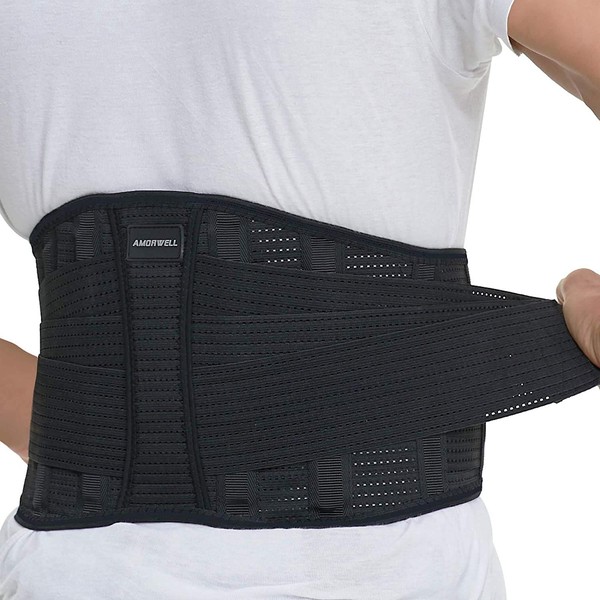 Back Brace for Lower Back Pain - Relief Sciatica - Lumbar Support Belt for Lifting for Men and Women (L/XL)