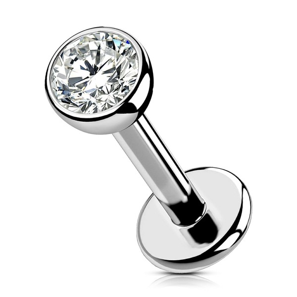 OUFER Body Piercing Labret Stud Piercing Threadless Push-In Lip Bars